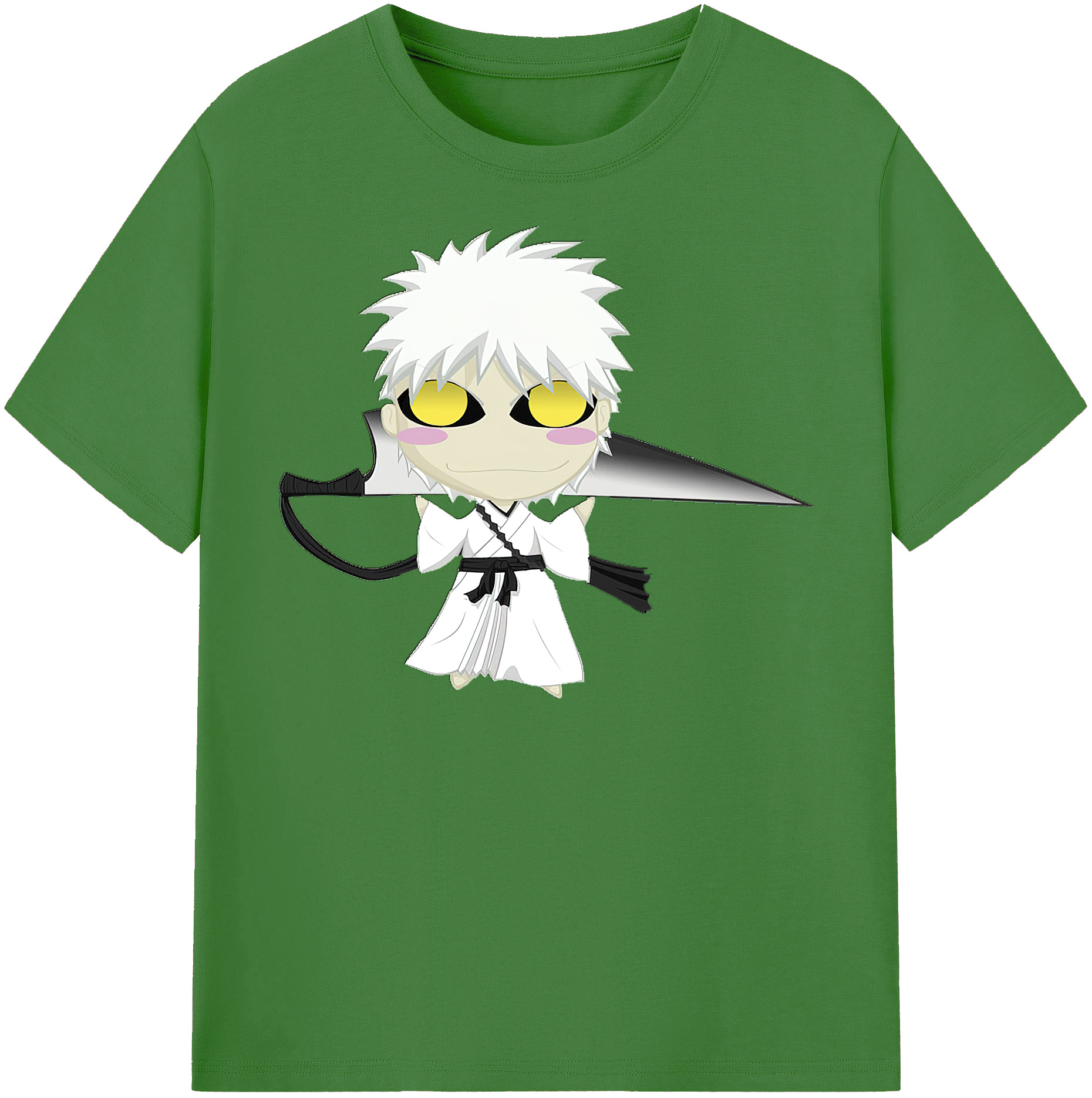 （画像用） ブリーチ 黒崎一護（くろさき いちご）BLEACH Kurosaki Ichigo レディースカジュアルプリントTシャツ（綿100％）